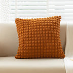 Creamy Style Throw Pillow Cover for Sofa Decor