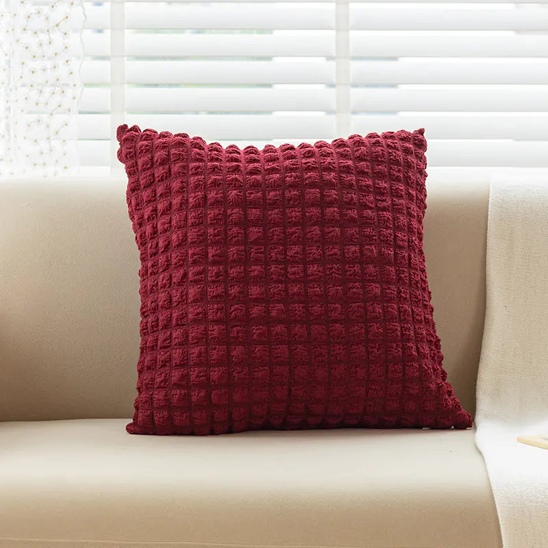 Creamy Style Throw Pillow Cover for Sofa Decor