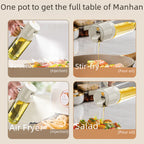 Self-Designed Oil Bottle with Spray and Pour Function