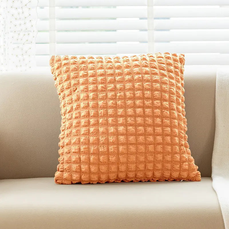 Creamy Style Throw Pillow Cover for Sofa Decor